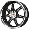 Momo Corse 7.5x17/5x108 D72.3 ET40 Glossy Black Polished