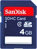 SanDisk SDHC Card 4GB Class 4