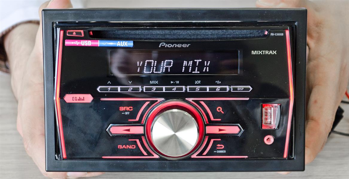 Автомагнитола Pioneer FH-X360UB выполнена в стандартном размере 2 DIN