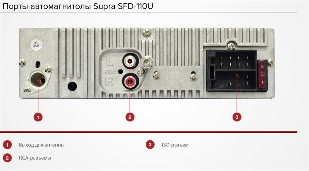 Автомагнитола supra sfd 85u не включается