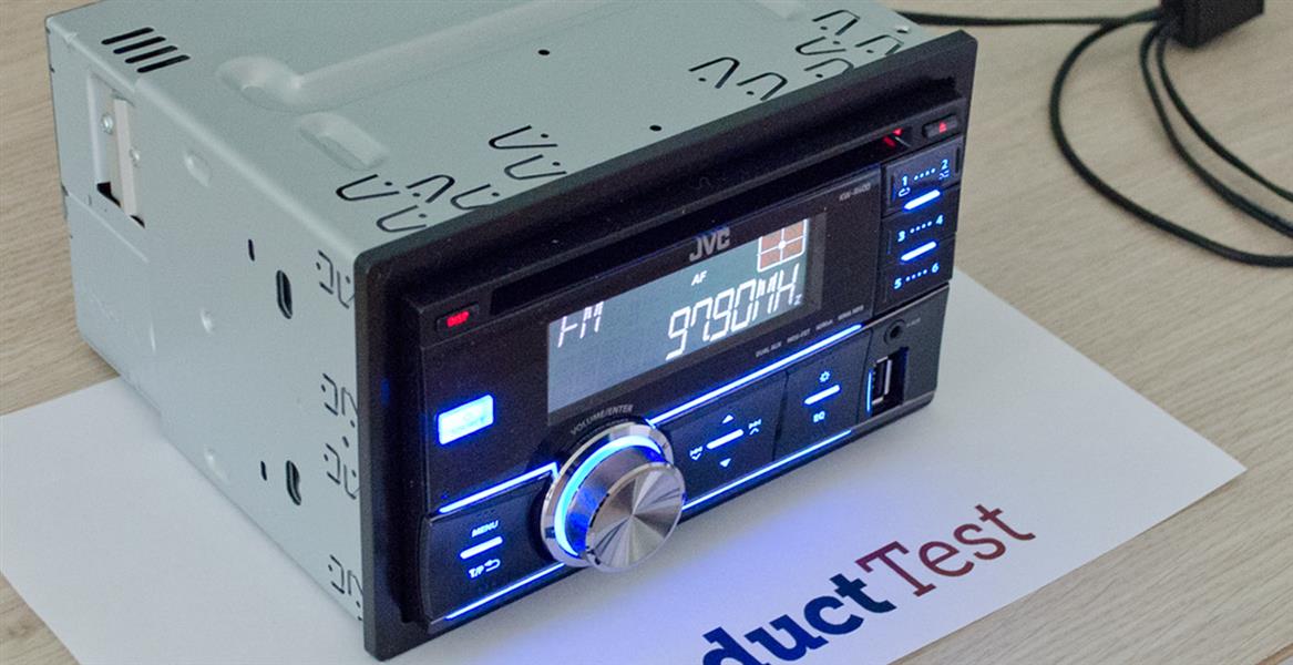 У JVC KW-R400 однострочный монохромный дисплей