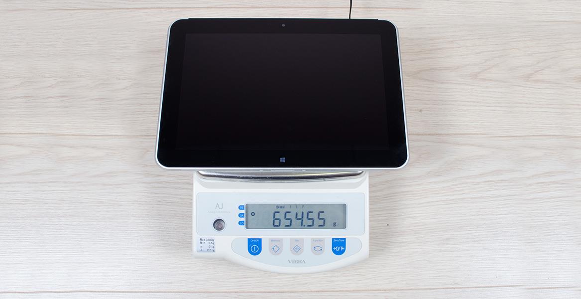 HP ElitePad 1000 G2 на весах
