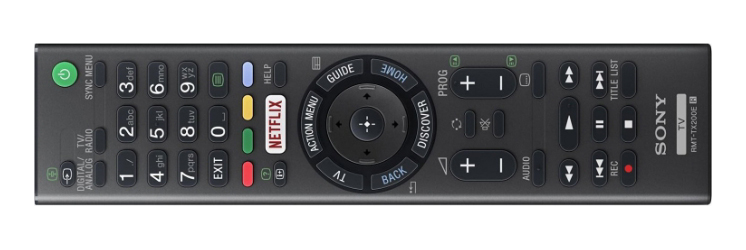 В комплекте к Sony KD-49XD7005 прилагается обычный пульт.