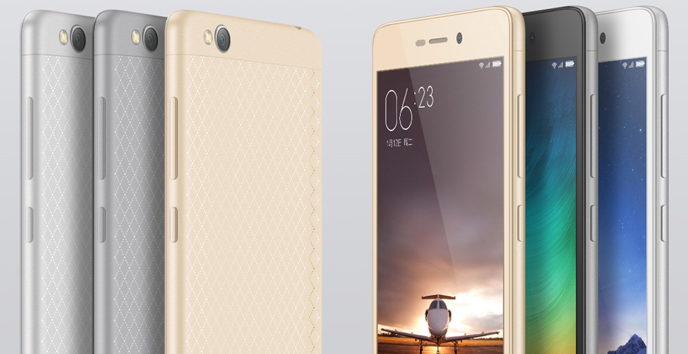 Xiaomi Redmi 3 доступен в трех цветах.