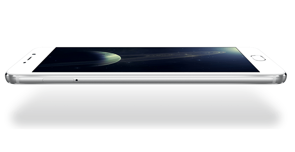 Meizu m3e, вид сбоку.
