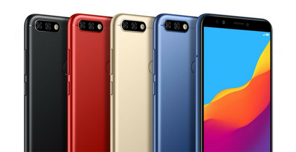 Расцветки смартфона Huawei Honor 7C